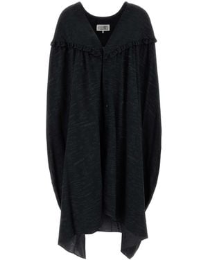 MM6 by Maison Margiela Jersey Shirt Dress - Black
