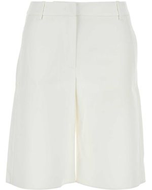 Valentino Garavani Cotton Blend Shorts - White