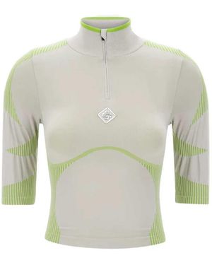 CASABLANCA Half-Zip Top - White
