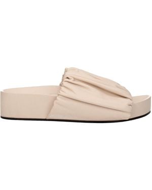 Jil Sander Loafers And Clogs Leather/Powder - Natural