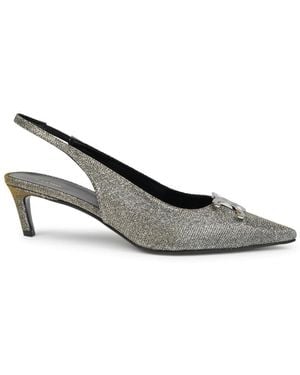 Celine Slingback Alma Triomphe Shoe - Metallic