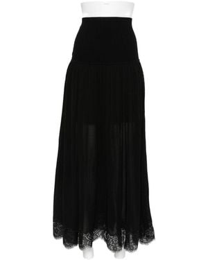 Zimmermann Valiant Lace Maxi Skirt - Black