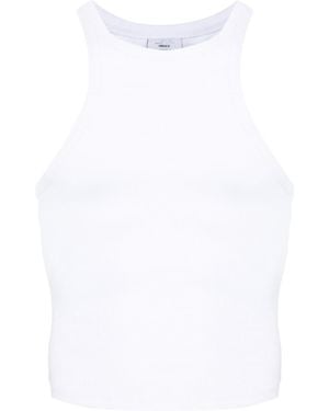 Vetements Logo Cotton Tank Top - White