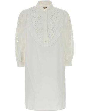 Valentino Garavani Poplin Shirt Dress - White