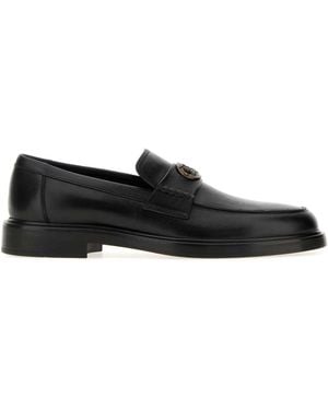 Burberry Leather Pembroke Loafers - Black