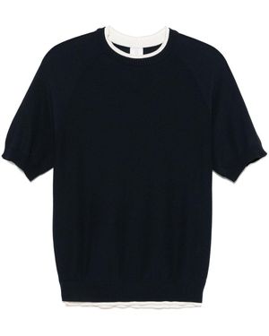 Eleventy Honeycomb T-Shirt - Black