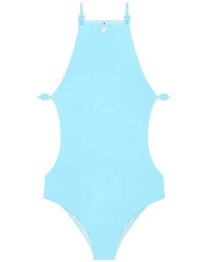 Courreges Uitgesneden Badpak - Blauw