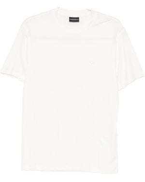Emporio Armani Modal And Silk Blend T-Shirt - White