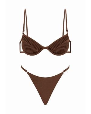 Selia Richwood "amy" Bikini Swimsuit - Brown