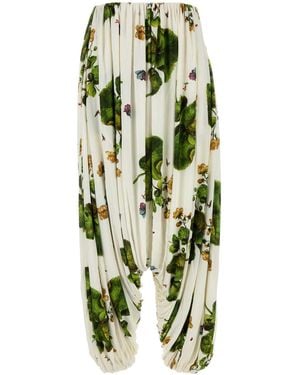 Loewe Gedrukte Viscose -broek - Groen
