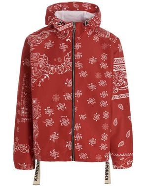Khrisjoy 'Windbreaker Bandana Hood' Jacket - Red