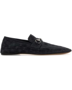 Gucci Gg Fabric Loafers - Black