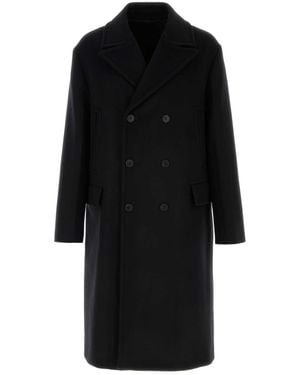 Fendi Double-Breasted Wool Jacket For - Black