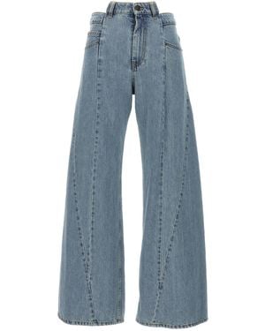 Maison Margiela Jeans Asymmetrical Waist - Blue