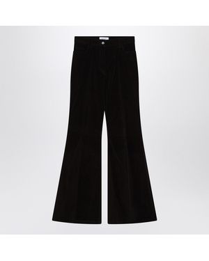 パンツ Ferragamo Espresso Flared Pants Ferragamo Espresso Flared Pants in Black | Lyst Australia