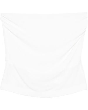 Norma Kamali Strapless Top - White