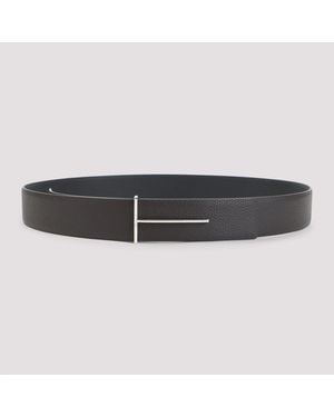 Tom Ford And Calf Leather Belt - Black