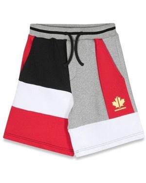 DSquared² Oversized Bermuda Shorts - Red