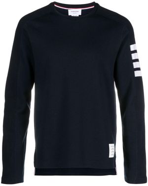 Thom Browne Milano 4-Bar Langarmshirt - Blau
