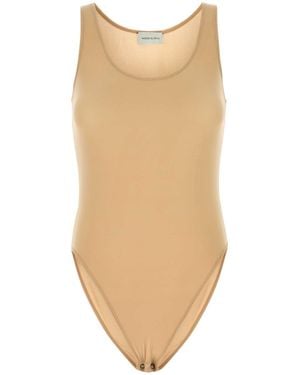 Magda Butrym Stretch Cupro Bodysuit - White