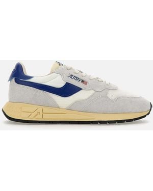 Autry Reelwind Niedrig Weiße Blaue Graue Sneakers