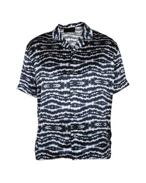 Philipp Plein Tie Dye Ss Shirt - Black