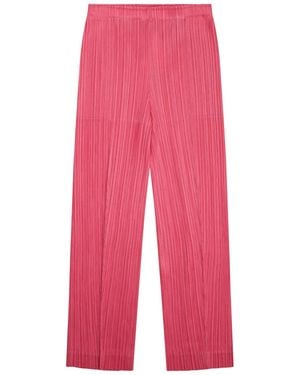 Pleats Please Issey Miyake Pled Ppants - Red