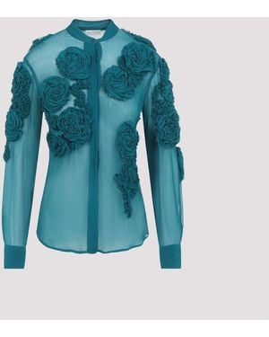 Dries Van Noten Chowsa Blouse - Blue