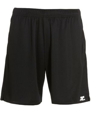 Courreges Logo Shorts - Black