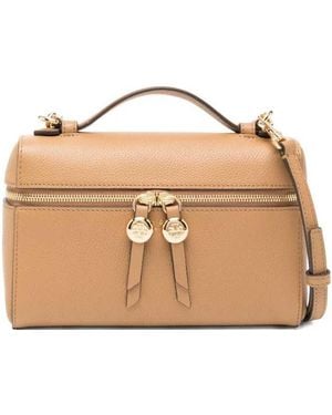 Tory Burch Romy Slanke Handgreep - Naturel