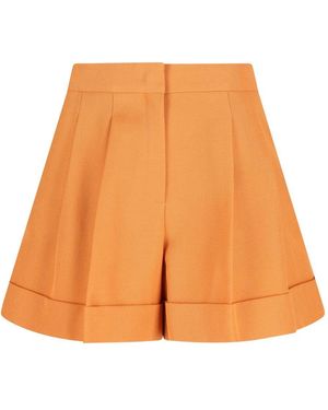 Fendi Shorts Wool Virgin - Orange