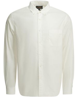Beams Plus B.D. Color Broad Cotton Casual Shirt - White