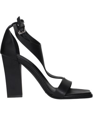 Max Mara Heeled Sandals Ankle Strap - Black