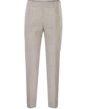 PT Torino Gioia Stretch Virgin Wool Pants - Grey
