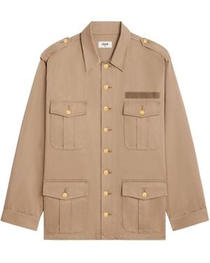 Celine Saharienne Cotton Jacket - Natural