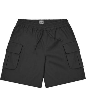 Arte' Linen Cargo Shorts - Black