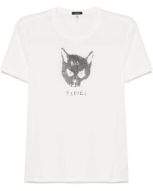R13 9 Lives Boy T ist das - Weiß