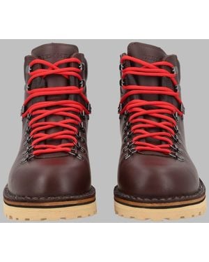 Diemme Rugged Leather Boots - Red