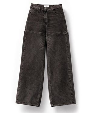 The Attico Regular Fit Jeans Cotton - Gray