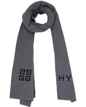Givenchy Männer 's Wollschals grau/Wolf grau - Blau