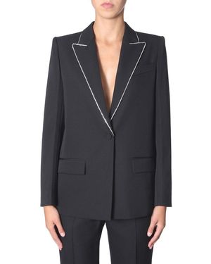 Givenchy Wool Blazer With Strass - Black