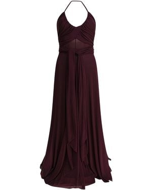 Alaïa Jersey-Crossover-Kleid - Lila