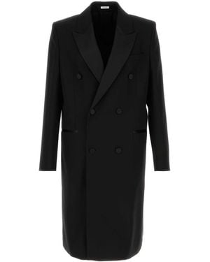 McQueen Wool Coat - Black
