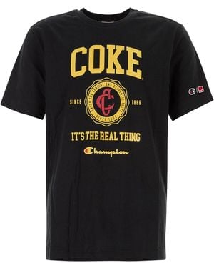 Champion T Shirt Coca Cola - Black