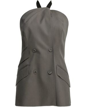 Max Mara Sleeveless Virgin Wool Jacket - Gray