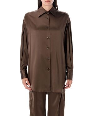 Tom Ford Shirt Silk Satin - Braun