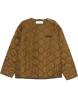 Oamc Peacemaker Shoulder Zip Liner - Natural