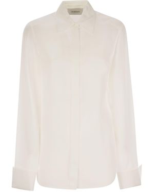 Sportmax GEMONA CREPE -Hemd - Weiß