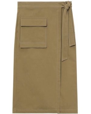 Closed Wrap Skirt - Green