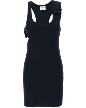 Courreges 'Double Buckele 90's Rib' Dress - Blue
